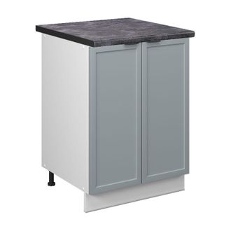 Vicco Mueble Bajo De Cocina Fame-line, Azul Claro-gris, 60 Cm, Et Antracita