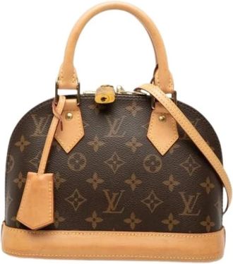 Louis Vuitton Pre-owned Alma BB - Dames - Vintage Mini Tas - Bruin - ONE Size - Leer - Vintage