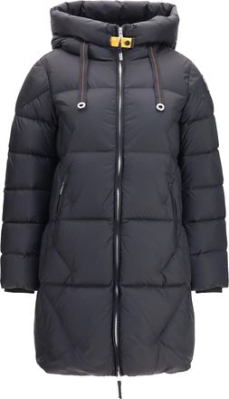 Parajumpers Womens Long Puffer Jacket Janet Black Duck Down (inner)