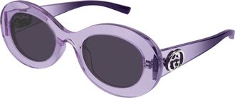Gucci Violet Oval Ladies Sunglasses GG2026S 003 51
