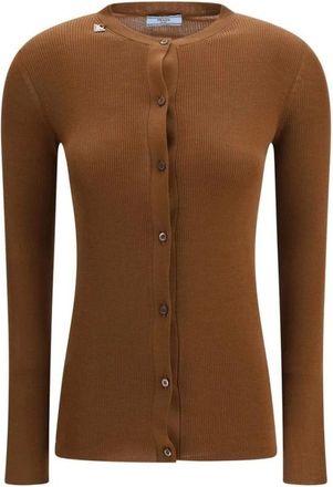 Prada Mujer, Jerseys, Marr&oacute;n, Talla: M