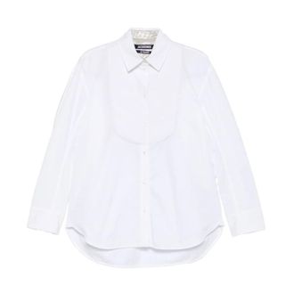 Jacquemus Camisa Oversized Le Palmier - Blouses & Shirts - Mujer - Blanco - 2XS