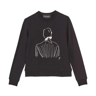 Karl Lagerfeld KL x JP Karl Sweatshirt - Dames - Sweatshirts - Zwart - S - Katoen - Hoodies & sweatvesten