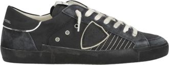 Philippe Model Prsx Low - Heren - Sneakers - Zwart - 39 EU - Katoen - Schoenen
