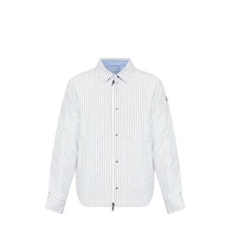 Moncler Crescent Shirt Jacket - male - Moncler - Light Jackets - Blue - XL - Jackets