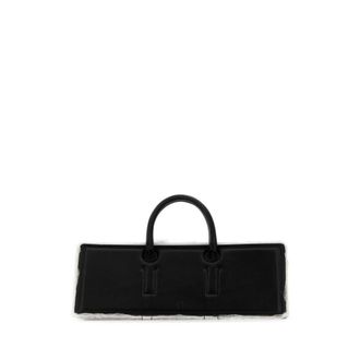 DENTRO Black Leather Otto Handbag