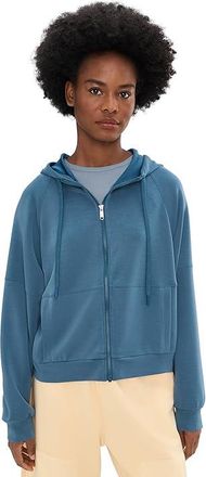 Prana Shea Full Zip Womens Coat Bluff Blue : XL (Womens 12-14), Modal/Polyester/Spandex
