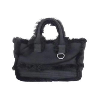 Chanel Pre-owned Sport Line Shearling Tote Bag - Dames - Pre-owned - Zwart - Maat: ONE Size Wol