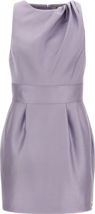 Elisabetta Franchi Purple Duchesse dress