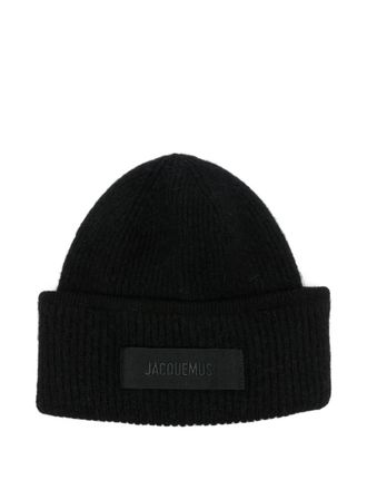 Jacquemus The Gros Grain beanie - men - Wool - One Size - Black
