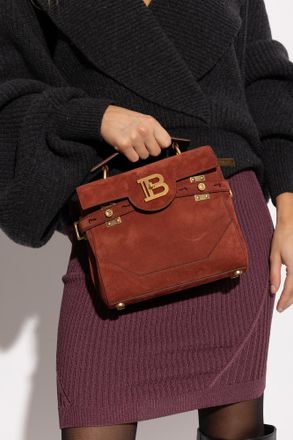 Balmain Handbag B-Buzz 23, Womens, Brown