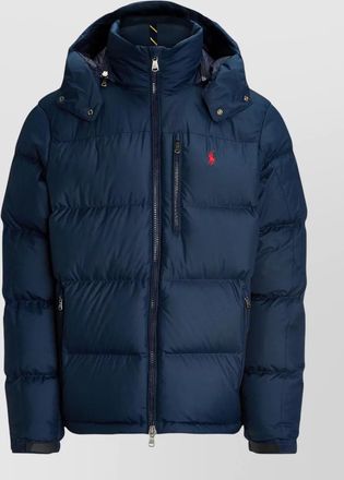 Ralph Lauren hooded quilted jacket detachable hood pockets