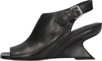 Elena Iachi Met Hak - Dames - Sandalen met hakken - Zwart - 36 EU - Leer - Schoenen