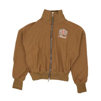 Rhude Brown Cotton Logo Brentwood Track Jacket