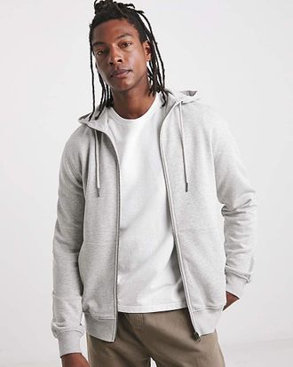 Jacamo Full Zip Hoodie Extra Long