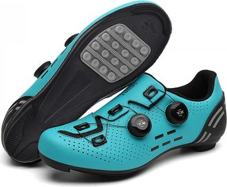 Generic Cycling Shoes for Mens Womens- Lightweight Indoor/Outdoor Bike Shoes with Rubber Sole, Anti-Slip and Breathable Mountain Bike Sneakers with Rotating L