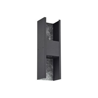 Lucande L&aacute;mpara de pared led exterior de aluminio negro