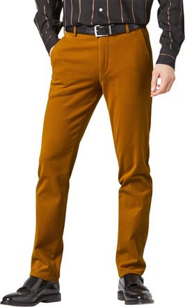 Meyer Flatfront broek Meyer Bonn oranje chino
