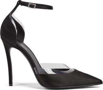 Dsquared2 110mm satin pumps - women - Silk - 39.5 - Black