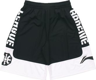 Li-Ning BadFive Logo Basketball Shorts Black White AAPP097-1