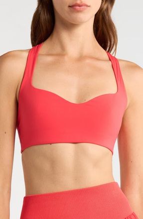 Free People FP Movement Win Win Sweetheart Racerback Bra in Electric Sunset at Nordstrom, Size X-Small
