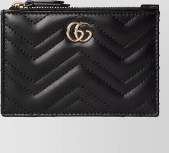 Gucci quilted cardholder wallet case key ring