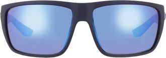 Costa FLY LINE Blue Mirror Polarized Glass Wrap Mens Sunglasses 6S9129 912902 64