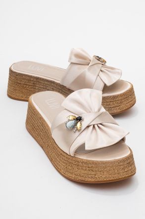 Prologue Shara Braided Bow & Bee Gesp Platform Sandaal