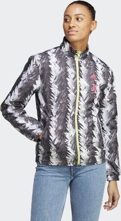 adidas adidas Performance Womens Juventus Anthem Jacket - Black Recycled Material - Size X-Small