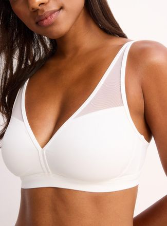Miiyu Womens Mesh plunge bralette