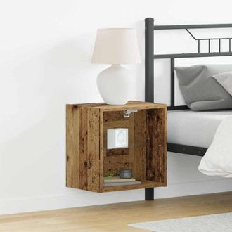 vidaXL Vidaxl - Mensola sospesa con lo scaffale 2 pcs Marrone 40 x 28.5 x 40 cm