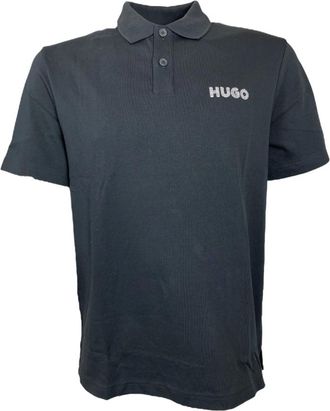 HUGO BOSS Drocholo Polo Shirt - Heren - Polos - Zwart - M - Katoen - Tops