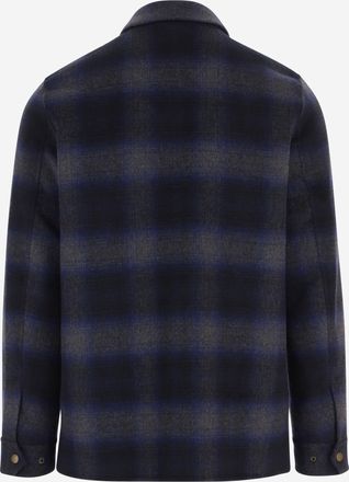 Woolrich Mens Wool-Blend Check Shirt Multicolour