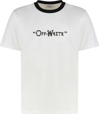 Off-white Cotton Crew-neck T-shirt