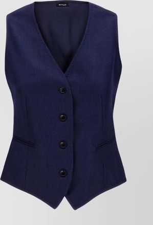 Kiton sleeveless cashmere silk vest