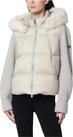 Moose Knuckles Everest Hybrid Hooded Jacket - Jackets - Mujer - Beige - XS