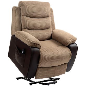 HOMCOM Sill&oacute;n levanta personas 96x96x108 cm marr&oacute;n