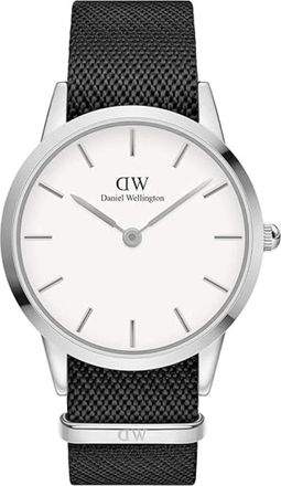 Daniel Wellington Iconic Nato 40mm - Dames - Horloges - Zwart - ONE Size - Nylon - Accessoires