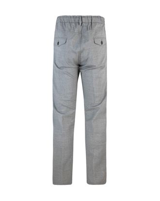 Eleventy Wool-Blend Drawstring Joggers - Gray