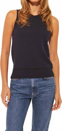 John & Jenn Eli Knit Tank Top In Navy