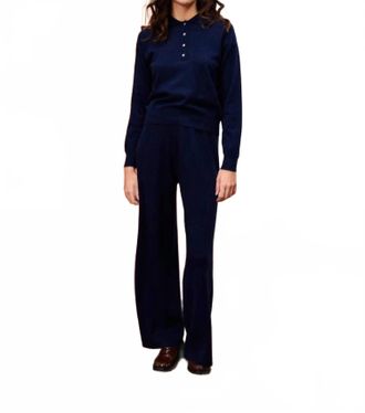 FRNCH Cosse Pant In Bleu Marine