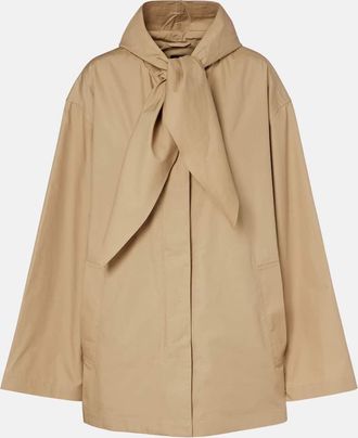 Toteme Scarf-detail cotton jacket