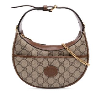 Gucci Pre-owned Gucci Mini GG Supreme Half Moon Bag Ladies E48UZS38IT5R02YW