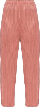 Pleats Please Issey Miyake Plooibroek met naadzak - Roze