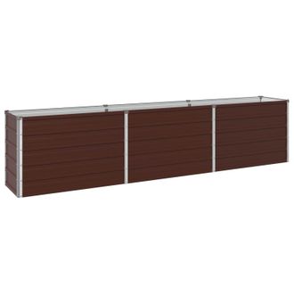 vidaXL Cama De Jard&iacute;n Elevada Marr&oacute;n 240 X 40 X 55 Cm Vidaxl