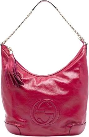 Gucci Pre-owned Shoulder Bags, female, Pink, Size: ONE SIZE Pre-owned The Soho Shoulder Bag