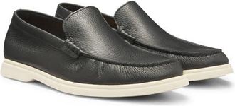 BOSS Sienne Moc Toe Slip-On Sneaker in Black at Nordstrom, Size 10