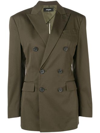 Dsquared2 Blazer met dubbele rij knopen - Groen