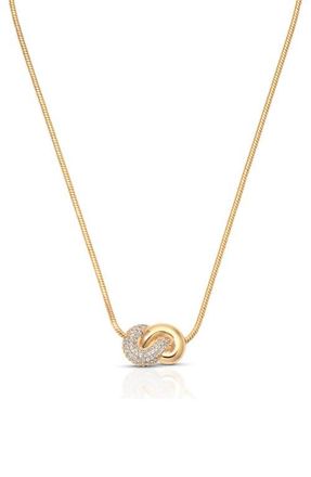 Ettika Love Me Knot Pendant Necklace in Gold at Nordstrom