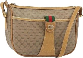 Gucci Pre-owned Cross Body Bag - Dames - Vintage Schoudertas - Beige - ONE Size - Vintage